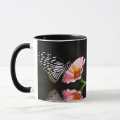 Schwarzweiss-Schmetterlings-Tasse Tasse (Links)