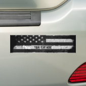 Schwarzweiss-Schmutz-amerikanische Flagge Autoaufkleber (Auf Auto)