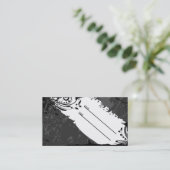 Schwarzweiss-Schmutzverabredungskarte Terminkarte (Stehend Vorderseite)