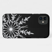 Schwarzweiss-Schneeflocke Case-Mate iPhone Hülle (Rückseite (Horizontal))
