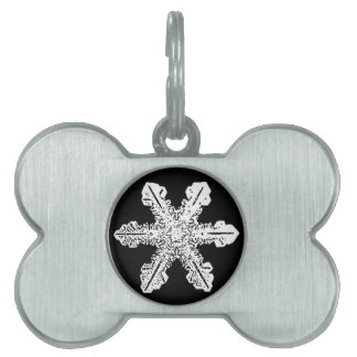 Schwarzweiss-Schneeflocke-Haustier-Umbau Tiermarke