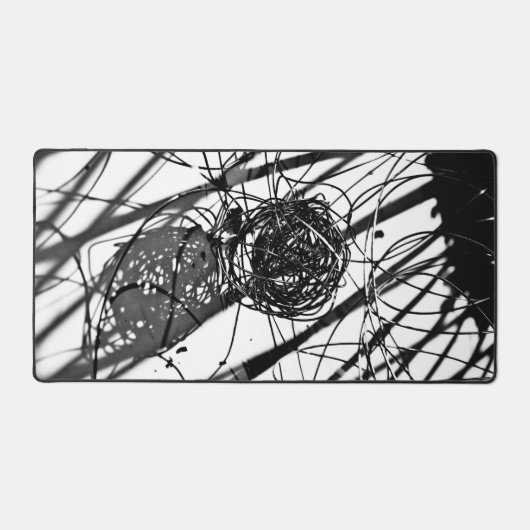 Schwarzweiß Schreibtischunterlage (Vorderseite)