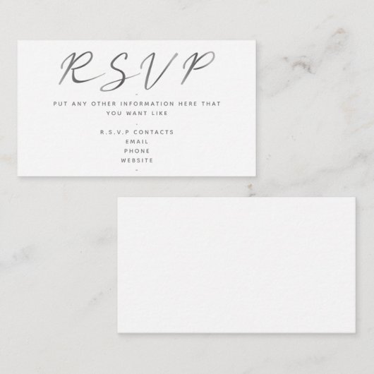 Schwarzweiß-Schrift, UAWG Begleitkarte (Vorne/Hinten)