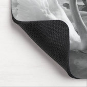 Schwarzweiss-Schwäne Mousepad (Ecke)