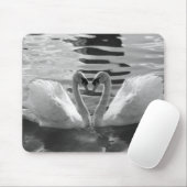 Schwarzweiss-Schwäne Mousepad (Mit Mouse)