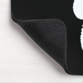 Schwarzweiß-Seepferdchen Mousepad (Ecke)