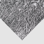 Schwarzweiss-Seidenpapier des Blumendruck-1 Seidenpapier (Ausschnitt)