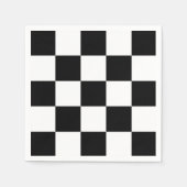 Schwarzweiß Serviette (Vorderseite)