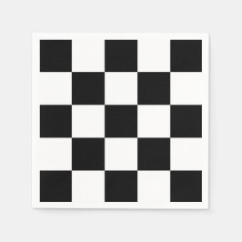 Schwarzweiß Serviette