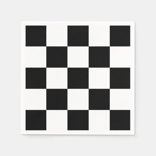 Schwarzweiß Serviette (Vorderseite)