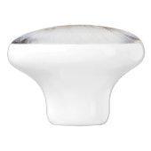 Schwarzweiss-Sheltie Keramikknauf (Seitenansicht)