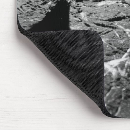 Schwarzweiss-Skate-Silhouette Mousepad (Ecke)