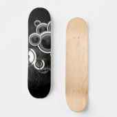 Schwarzweiss Skateboard (Vorderseite)