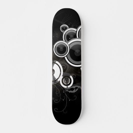 Schwarzweiss Skateboard (Vorne)
