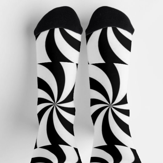 Schwarzweiß Socken (Oben)