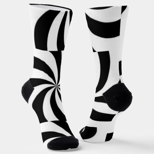 Schwarzweiß Socken (Gewinkelt)