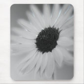 Schwarzweiss-Sonnenblume Mousepad (Vorne)
