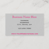 Schwarzweiss-Sonnenblume Visitenkarte (Rückseite)