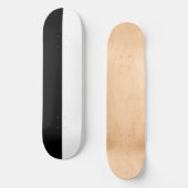 Schwarzweiss-Spalte-Skateboard-Plattform Skateboard (Vorderseite)