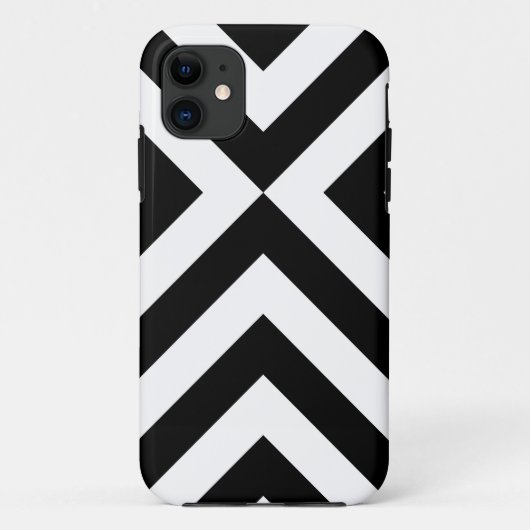 Schwarzweiss-Sparren Case-Mate iPhone Hülle (Rückseite)