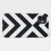 Schwarzweiss-Sparren Case-Mate iPhone Hülle (Rückseite (Horizontal))