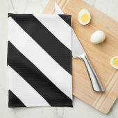 Schwarzweiss-Sparren Küchentuch (Viertel Falte)