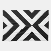 Schwarzweiss-Sparren Küchentuch (Horizontal)