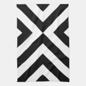 Schwarzweiss-Sparren Küchentuch (Vertikal)