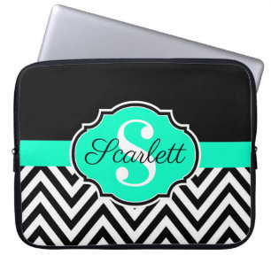 Schwarzweiss-Sparren Laptopschutzhülle