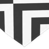 Schwarzweiss-Sparren-Tabellen-Läufer Kurzer Tischläufer (Ecke)