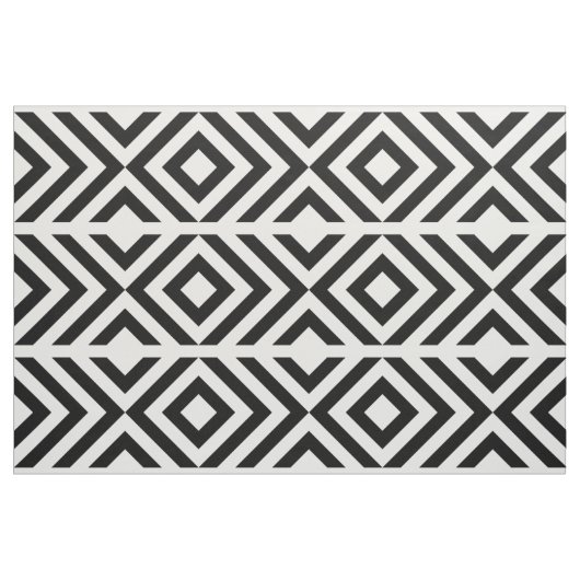Schwarzweiss-Sparren und Diamanten geometrisch Stoff (Fat Quarter (45,7 x 55,9 cm))