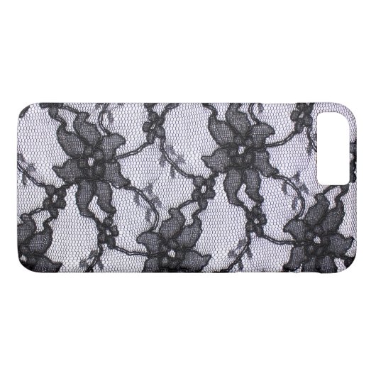 Schwarzweiss-Spitze Case-Mate iPhone Hülle (Rückseite (Horizontal))