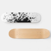 Schwarzweiss-Spritzer-Skatebrett Skateboard (Horizontal)