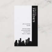 Schwarzweiss-Stadtbild Visitenkarte (Rückseite)