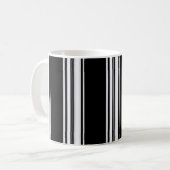 Schwarzweiss-Stängel-Tasse Kaffeetasse (Vorderseite Links)