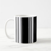 Schwarzweiss-Stängel-Tasse Kaffeetasse (Links)