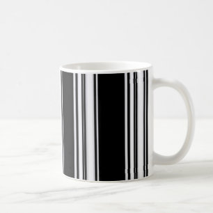 Schwarzweiss-Stängel-Tasse Kaffeetasse
