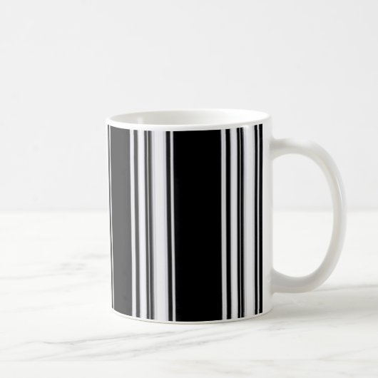 Schwarzweiss-Stängel-Tasse Kaffeetasse (Rechts)