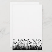 Schwarzweiss-stationäres Briefpapier (Vorne/Hinten)