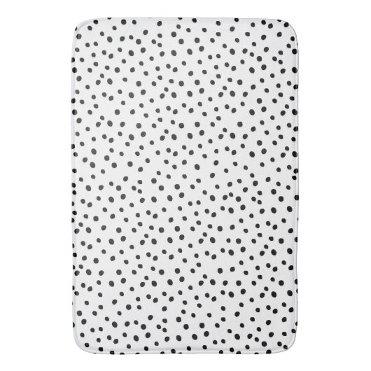 Schwarzweiss-Stellen Badematte (Vorderseite Vertikal)