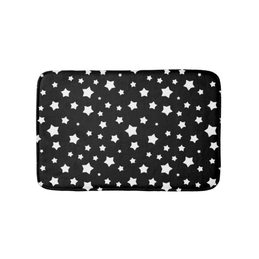 Schwarzweiss-Sternchen-Vereinbarung Badematte (Vorderseite)