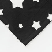 Schwarzweiss-Sternchen-Vereinbarung Fleecedecke (Ecke)