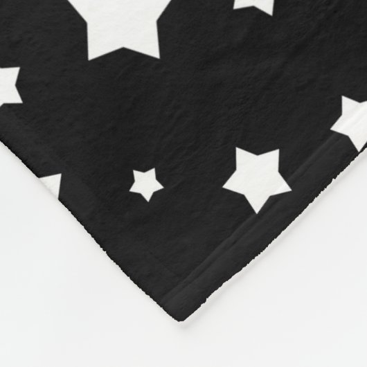 Schwarzweiss-Sternchen-Vereinbarung Fleecedecke (Ecke)