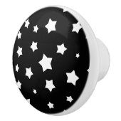 Schwarzweiss-Sternchen-Vereinbarung Keramikknauf (Rechts)