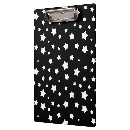 Schwarzweiss-Sternchen-Vereinbarung Klemmbrett (Links)