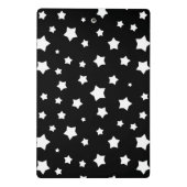 Schwarzweiss-Sternchen-Vereinbarung Mini Klemmbrett (Rückseite)