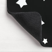 Schwarzweiss-Sternchen-Vereinbarung Mousepad (Ecke)