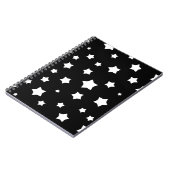 Schwarzweiss-Sternchen-Vereinbarung Notizblock (Linke Seite)