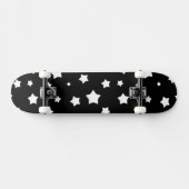Schwarzweiss-Sternchen-Vereinbarung Skateboard (Horizontal)