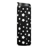 Schwarzweiss-Sternchen-Vereinbarung Thermosbecher (Nach rechts gedreht)